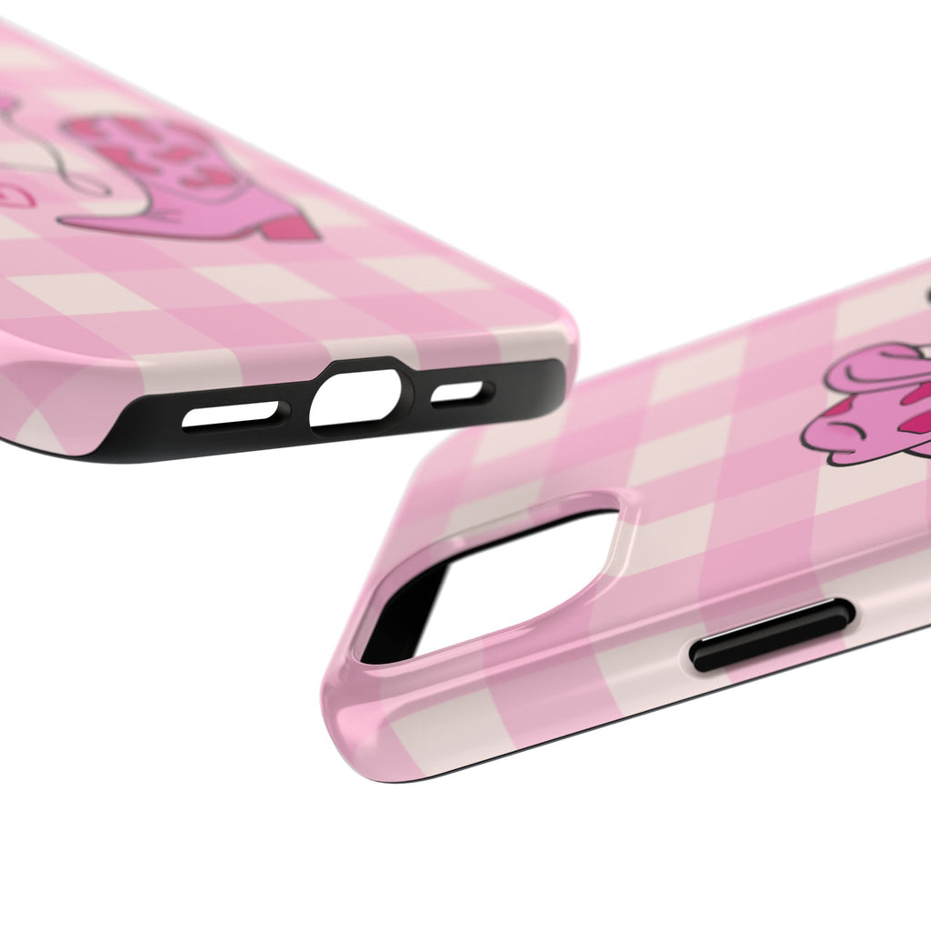 Pink Cowgirl Boots Phone Case