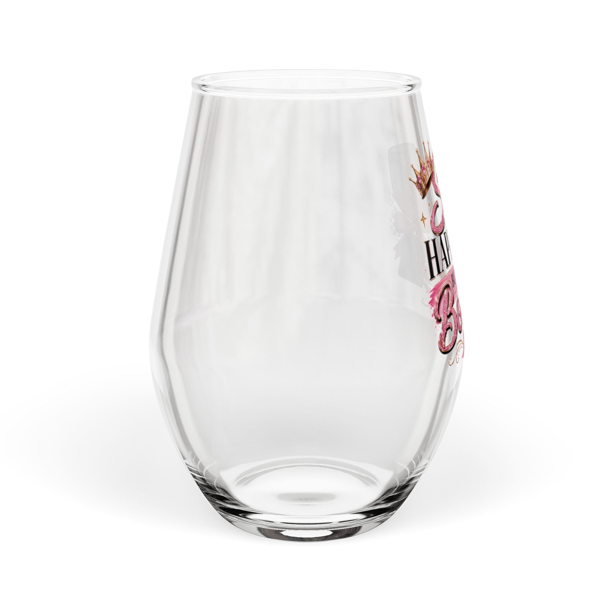Sip Happens but Make it Bouijee Stemless Wine Glass