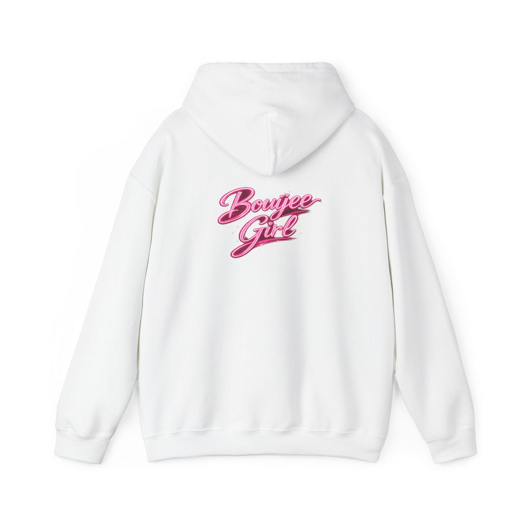 Bouijee Girl Pink Script Hoodie