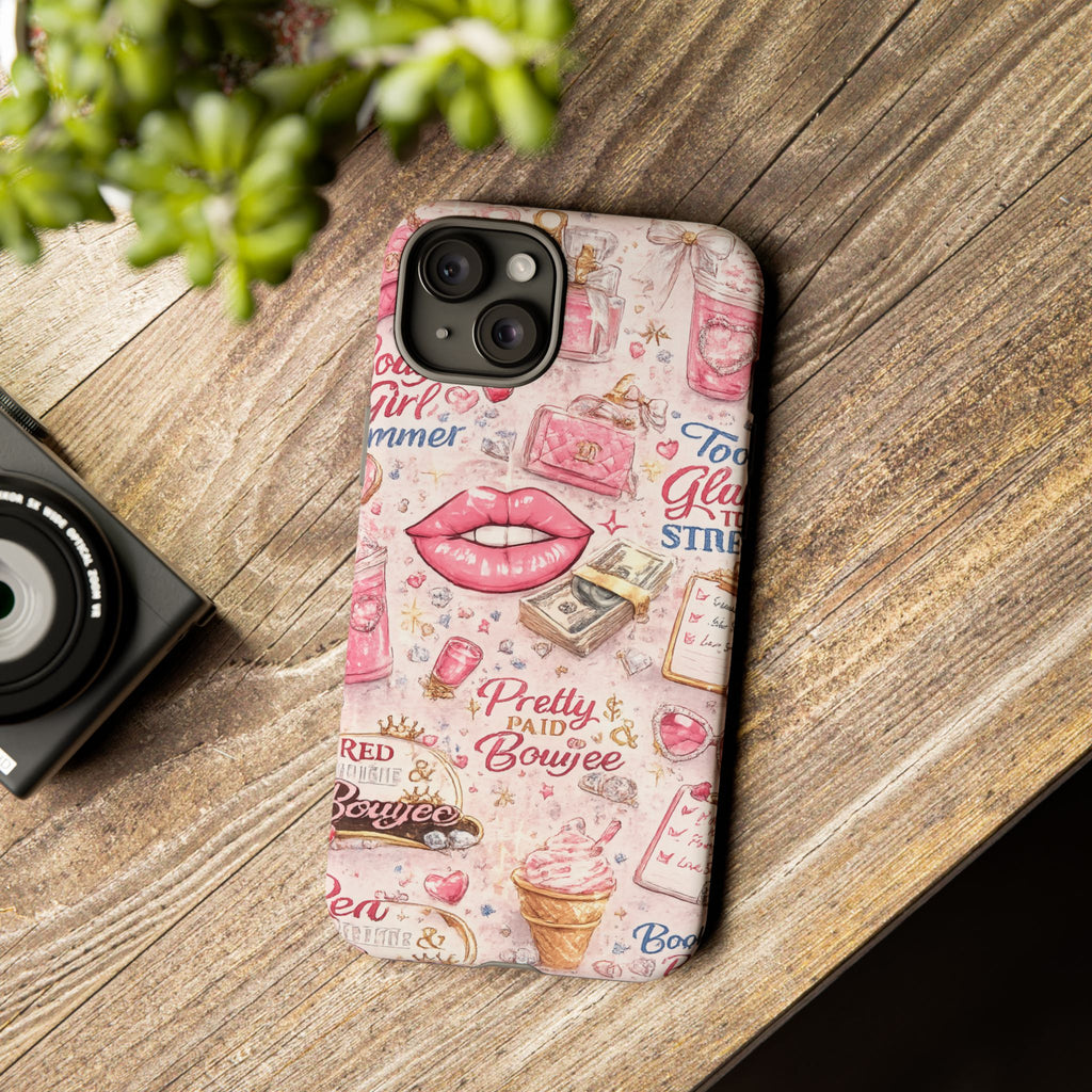Pink Pretty and Boujee Junk Phone Case