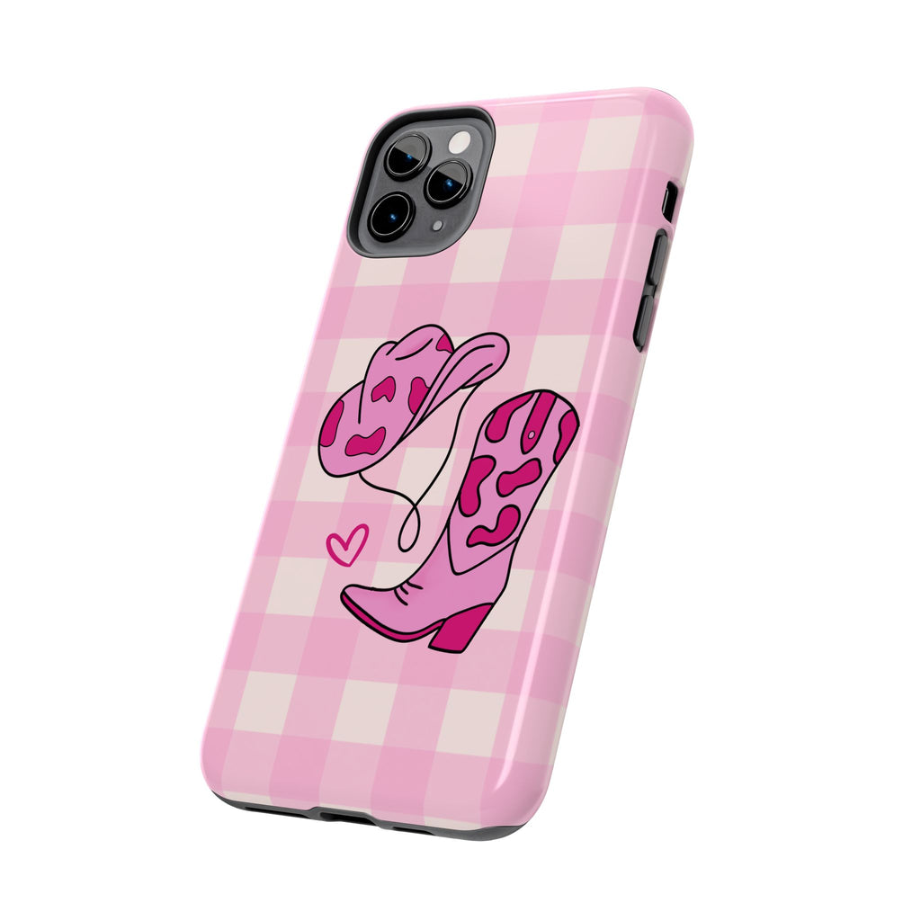 Pink Cowgirl Boots Phone Case