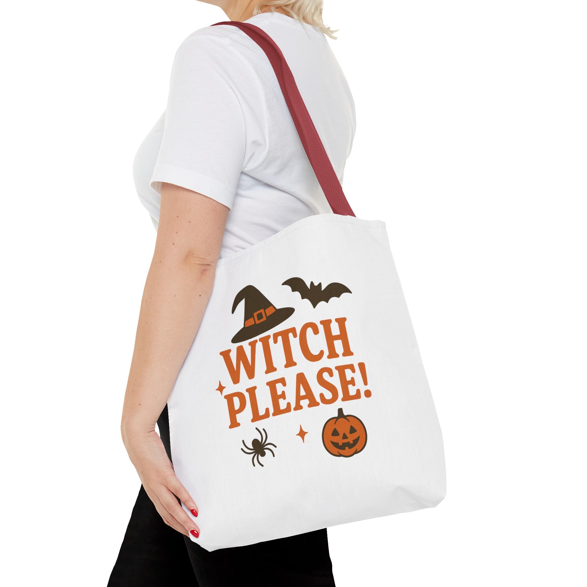 Witch Please, Trick or Treat Halloween Tote Bag