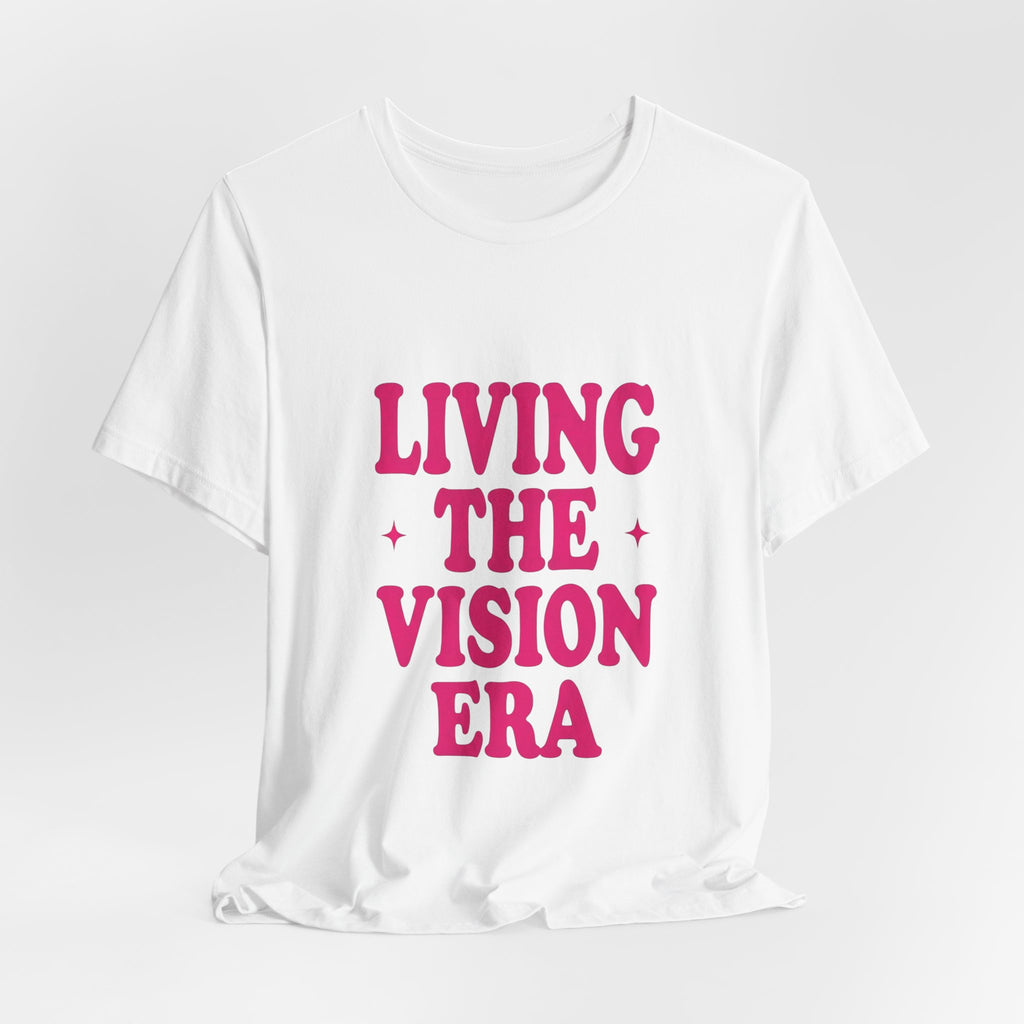 Living The Vision Era Tee | Y2K slogan, nostalgic typography