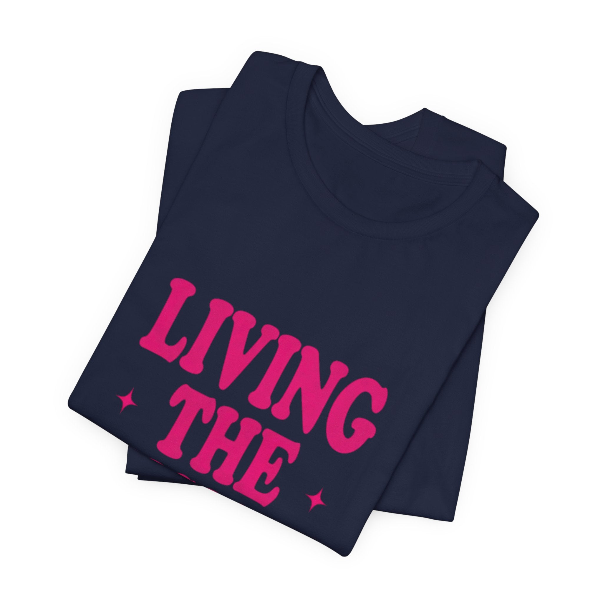 Living The Vision Era Tee | Y2K slogan, nostalgic typography