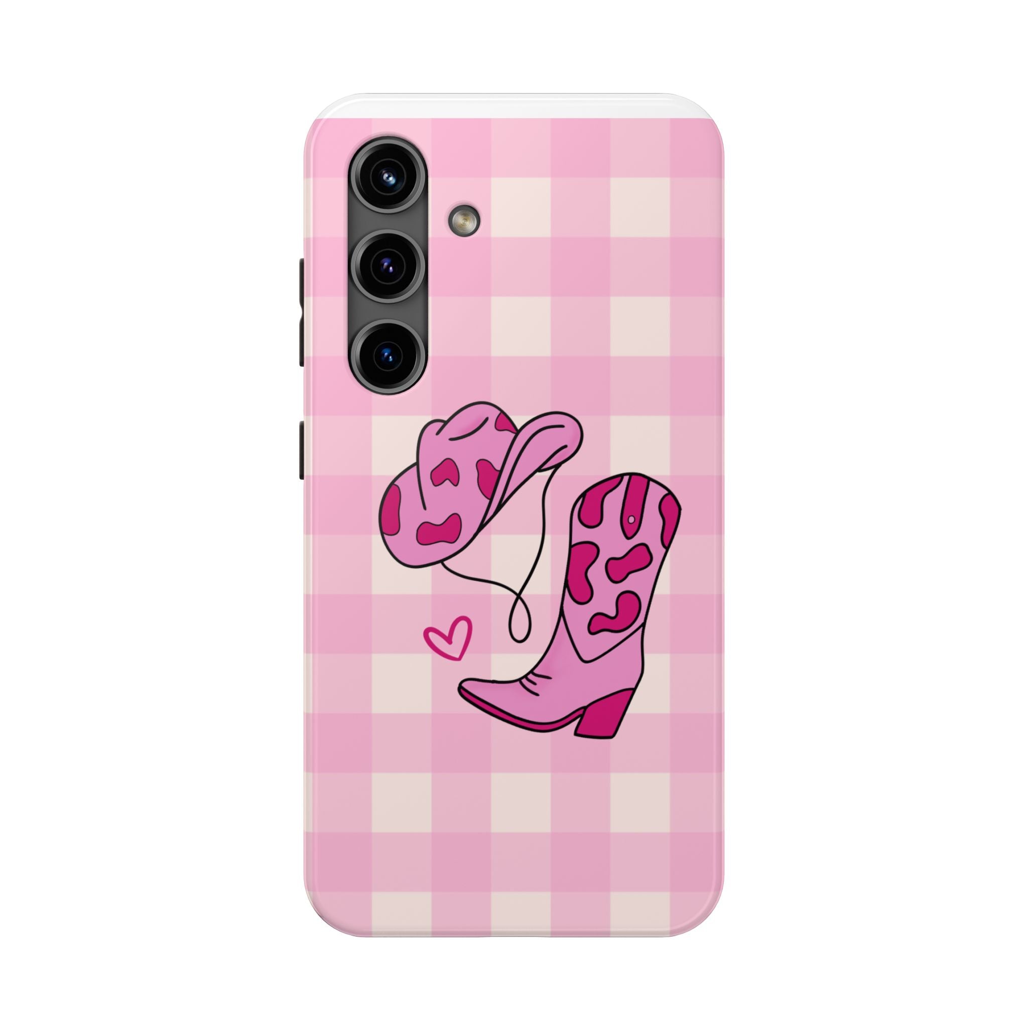 Pink Cowgirl Boots Phone Case