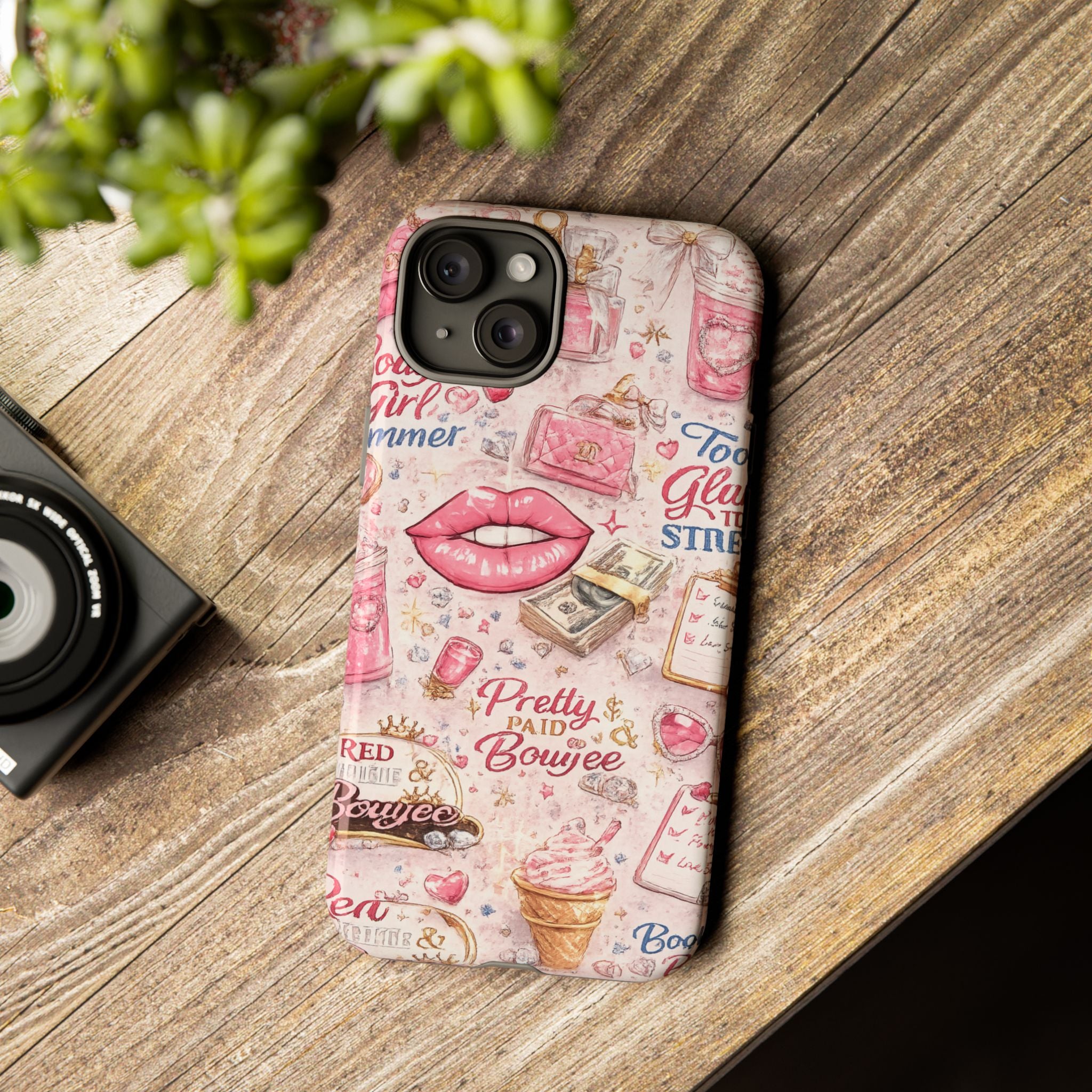Pink Pretty and Boujee Junk Phone Case