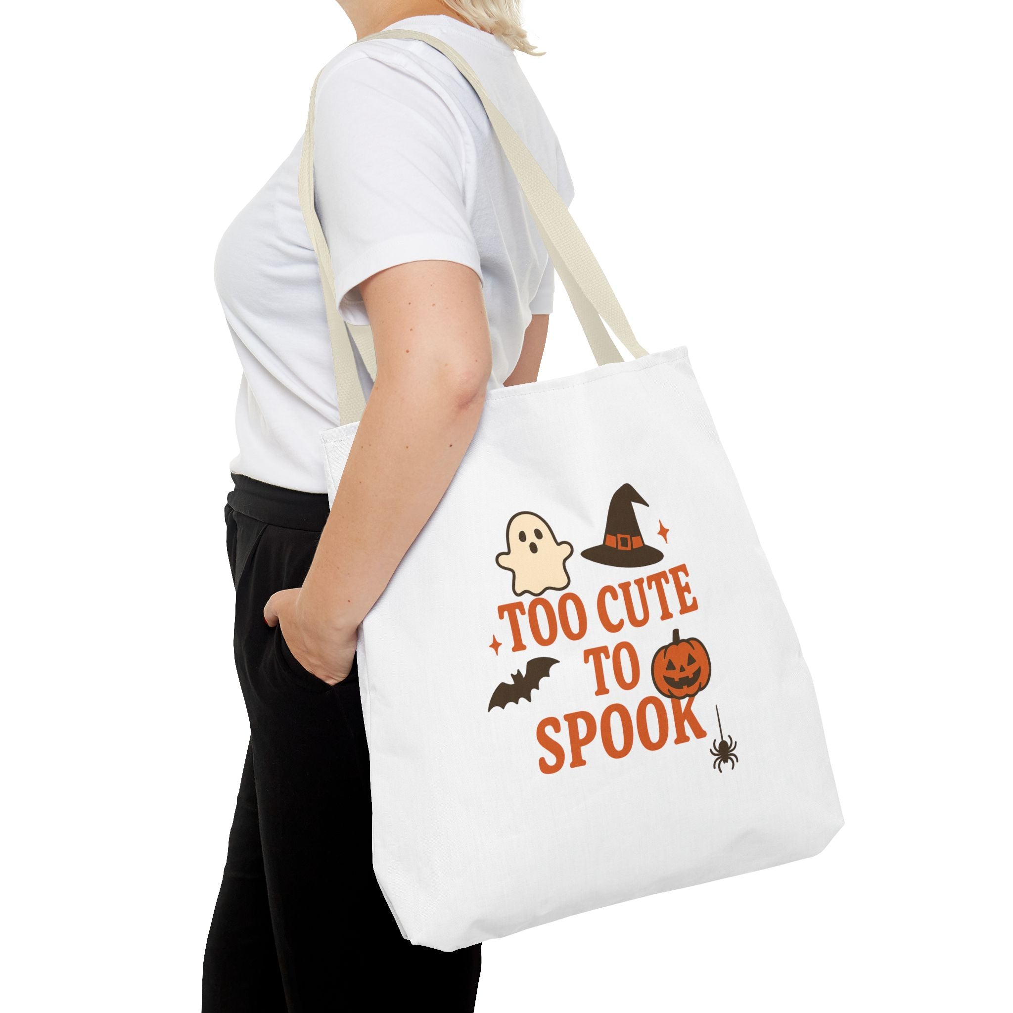 Too Cute to Spook- Halloween Tote Bag