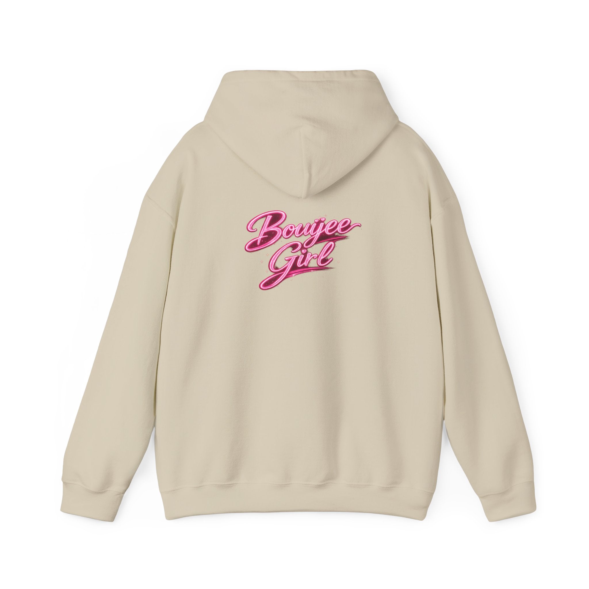 Bouijee Girl Pink Script Hoodie