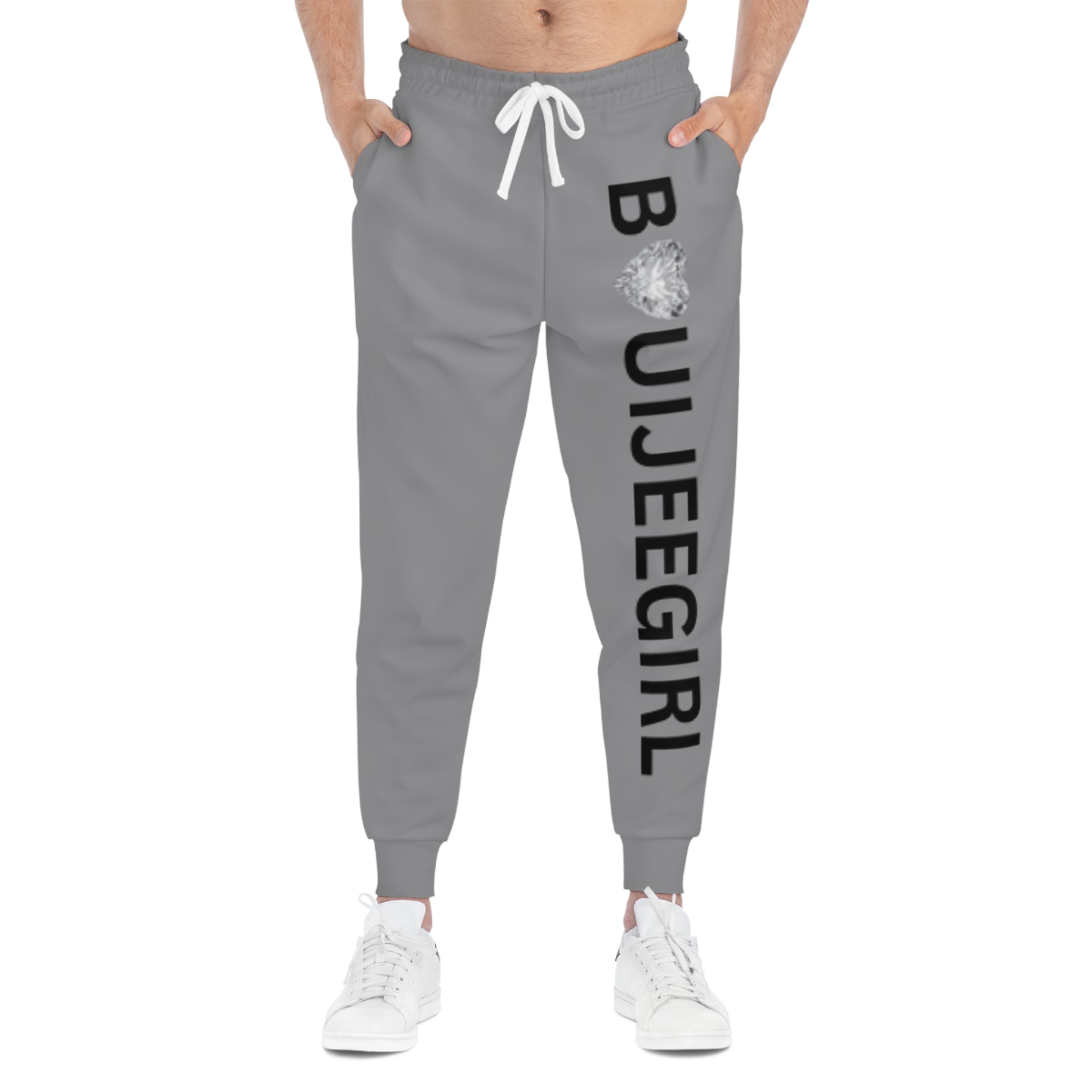 Bouijee Girl Signature Joggers-Grey