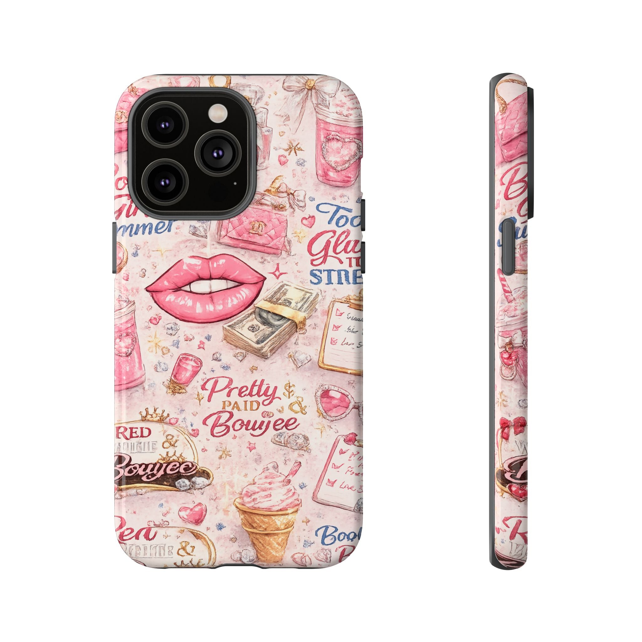 Pink Pretty and Boujee Junk Phone Case