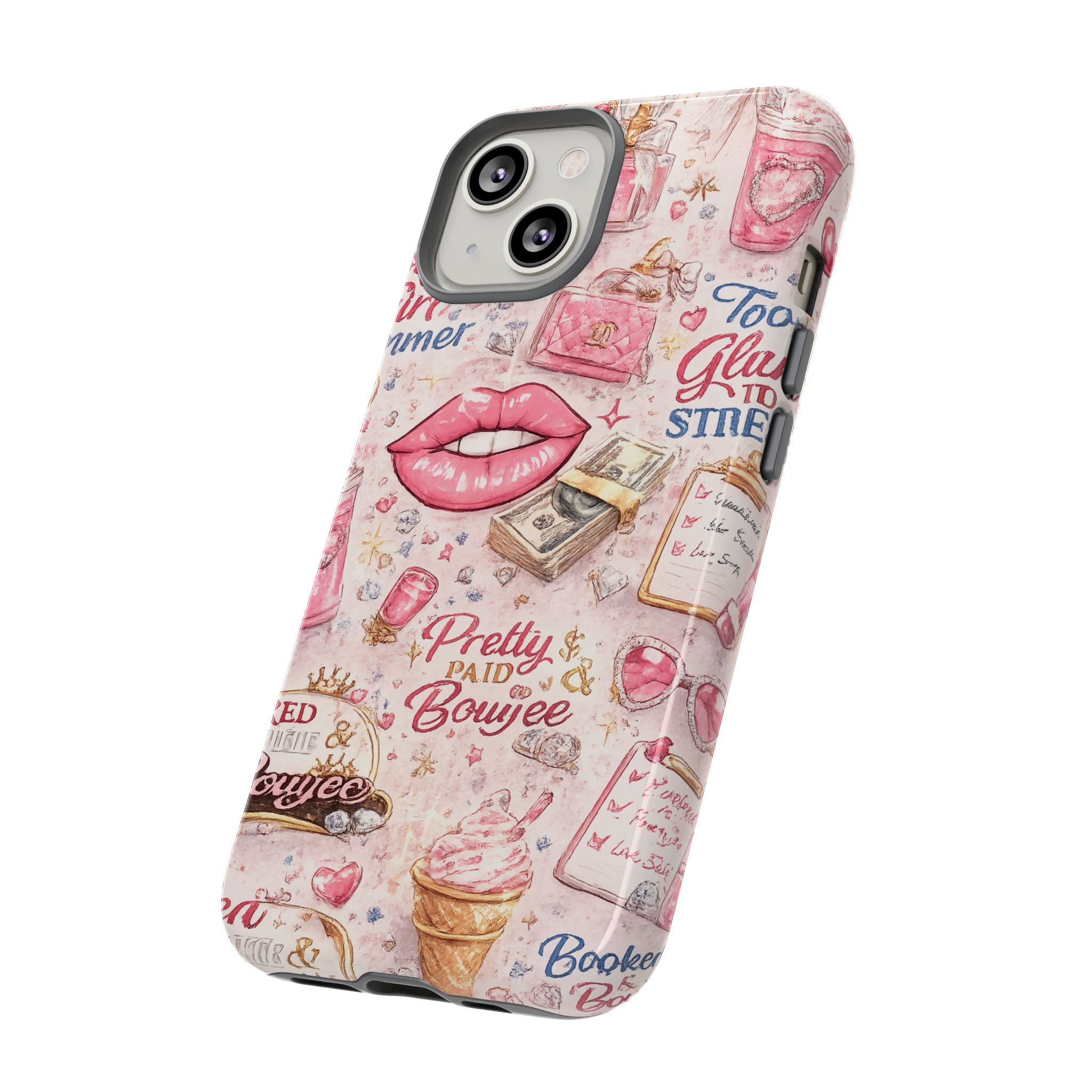 Pink Pretty and Boujee Junk Phone Case
