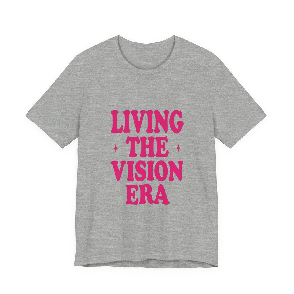 Living The Vision Era Tee | Y2K slogan, nostalgic typography