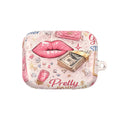Pretty Paid Pink Glam Wallet & Lip AirPod Case