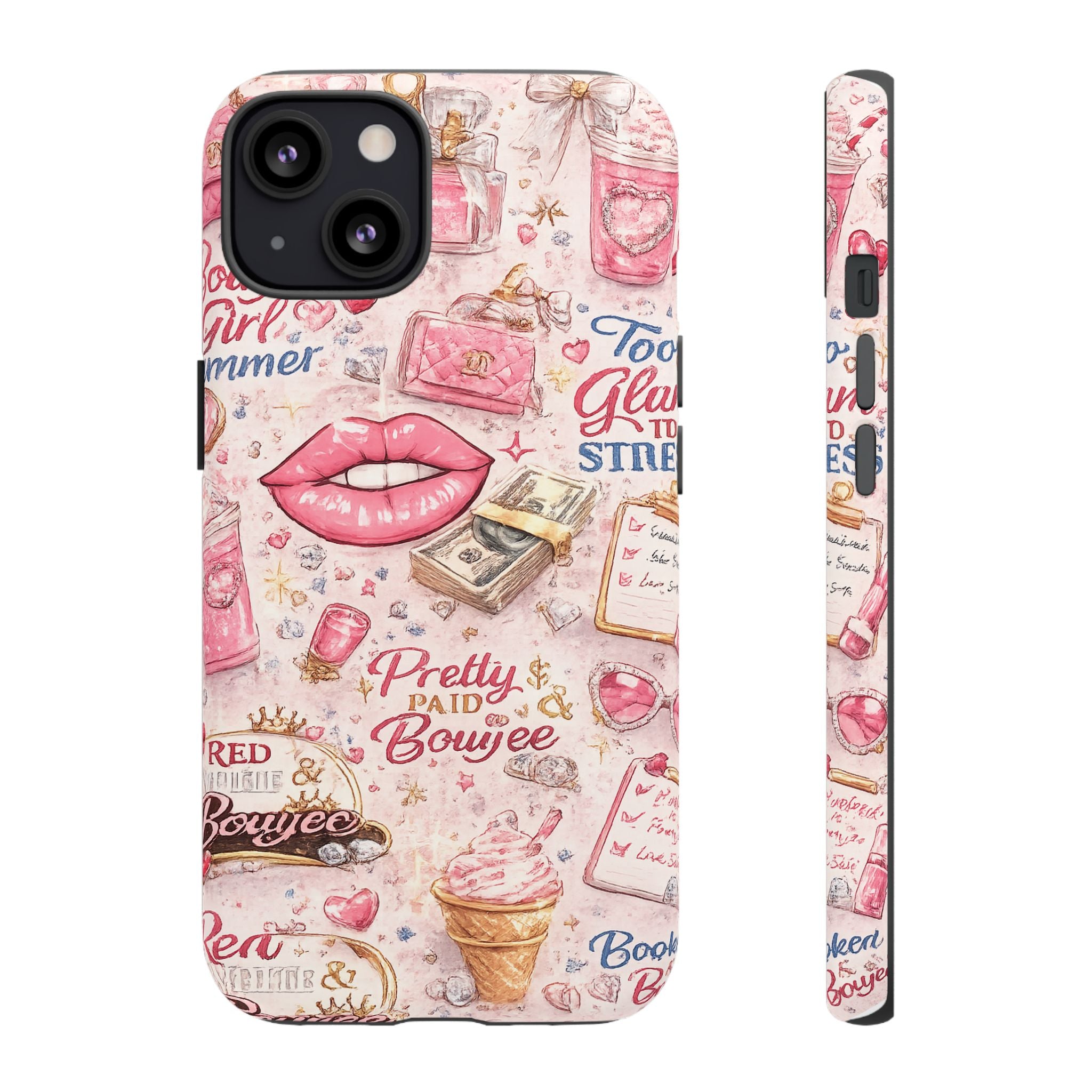 Pink Pretty and Boujee Junk Phone Case