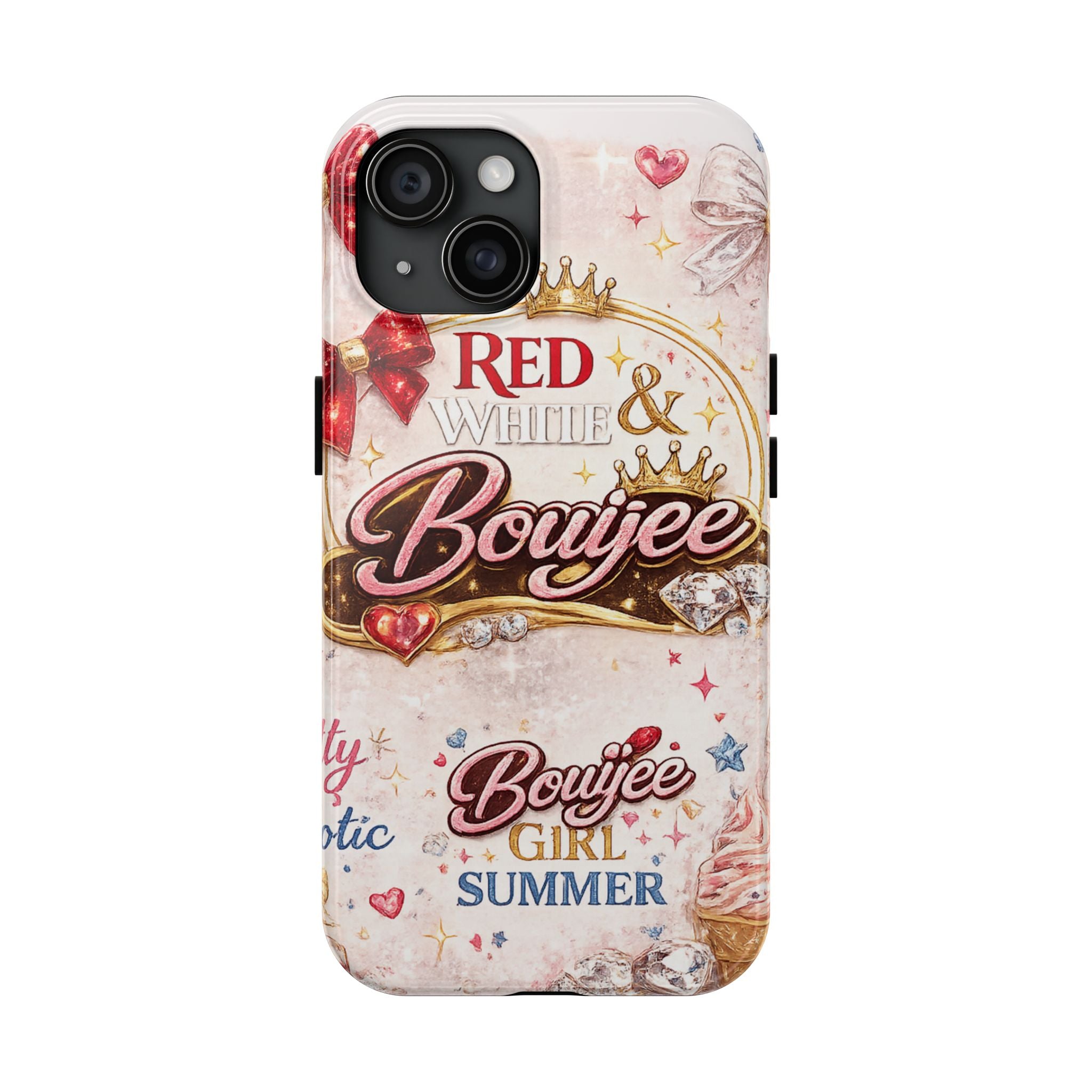Red White & BouIjee Junk Phone Case