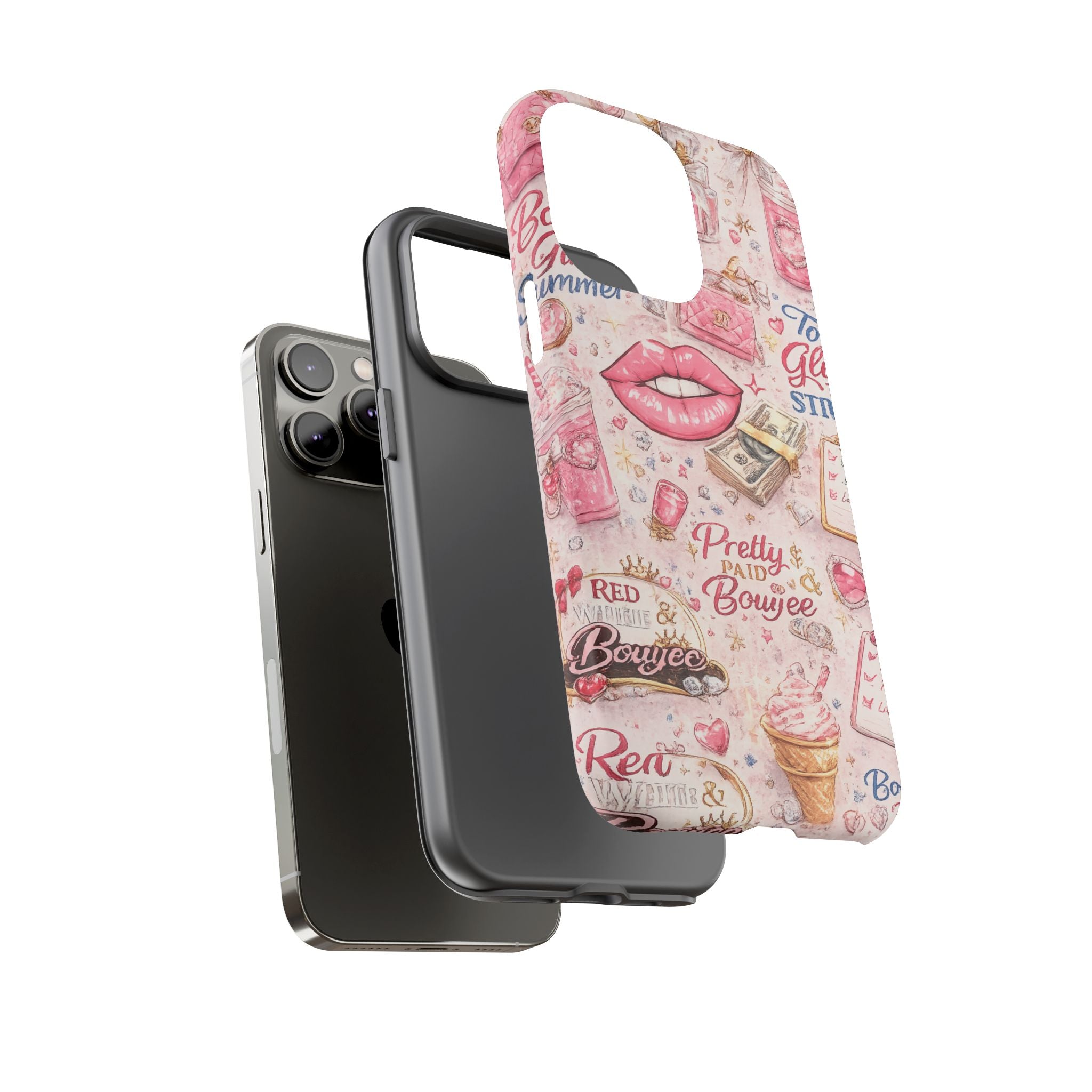 Pink Pretty and Boujee Junk Phone Case