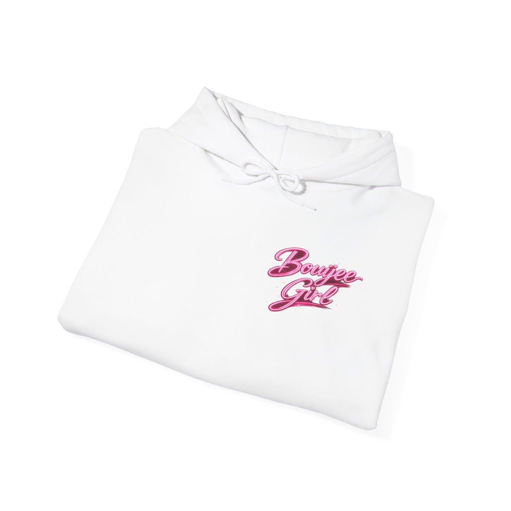 Bouijee Girl Pink Script Hoodie