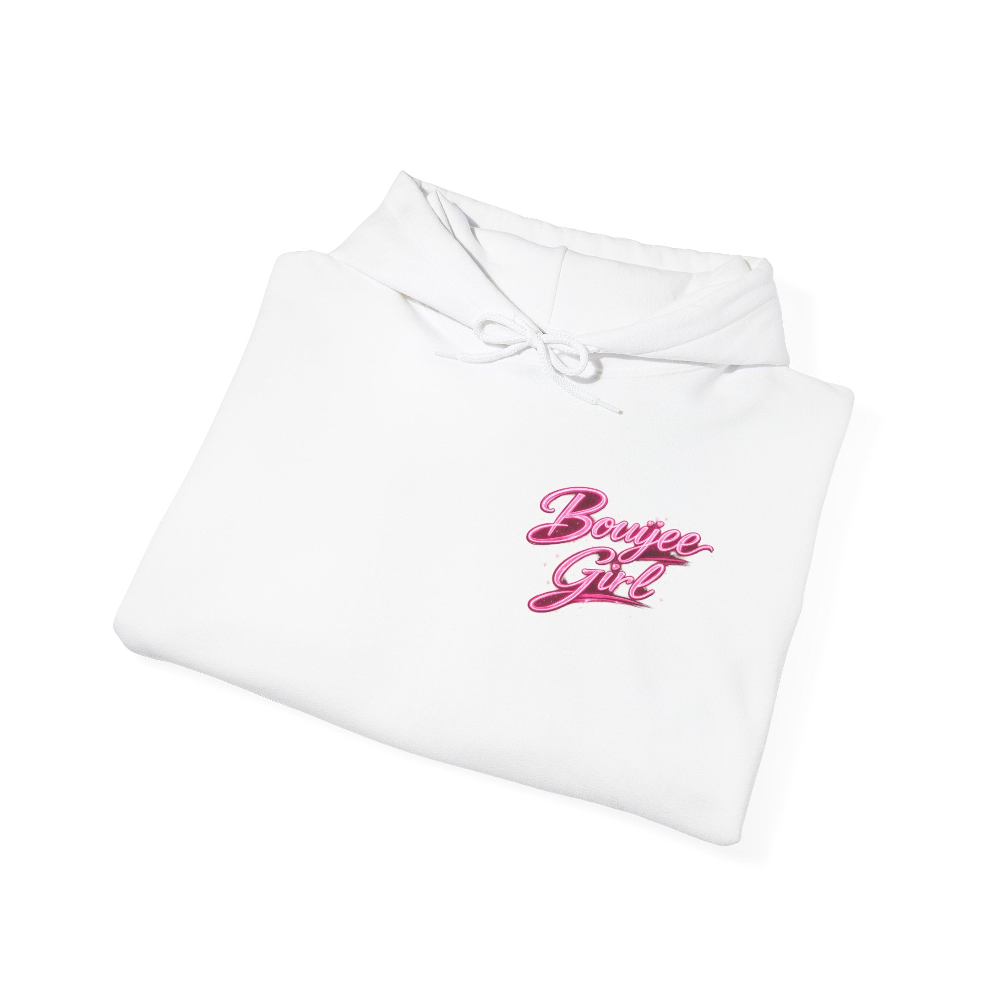 Bouijee Girl Pink Script Hoodie