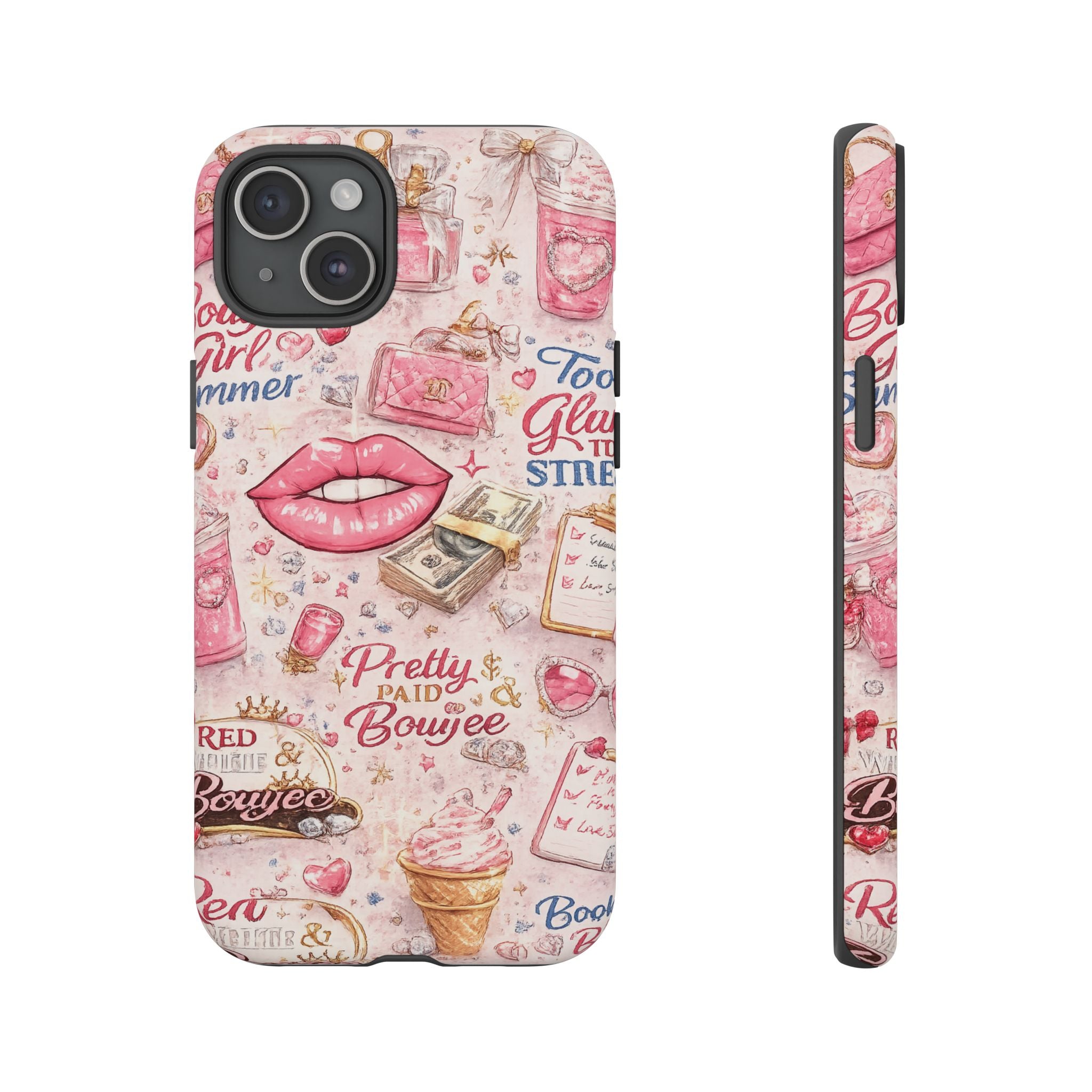 Pink Pretty and Boujee Junk Phone Case