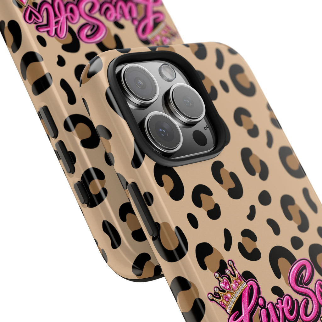 Live Soft Boss Up Leopard Phone Case