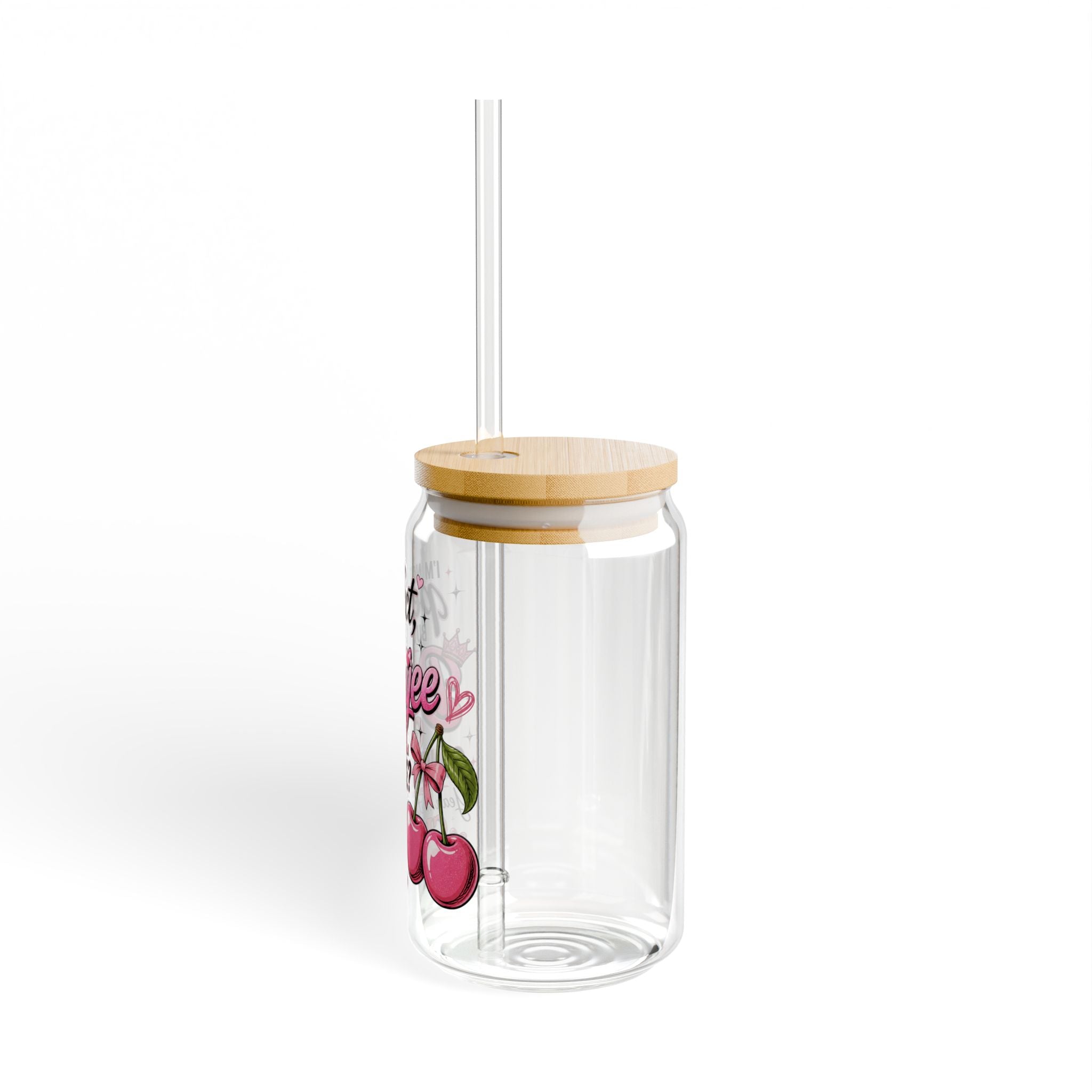 Bouijee Girl Confidence Sipper Glass — 16oz