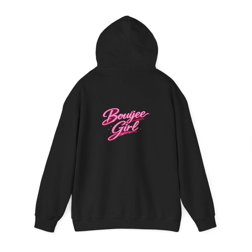 Bouijee Girl Pink Script Hoodie