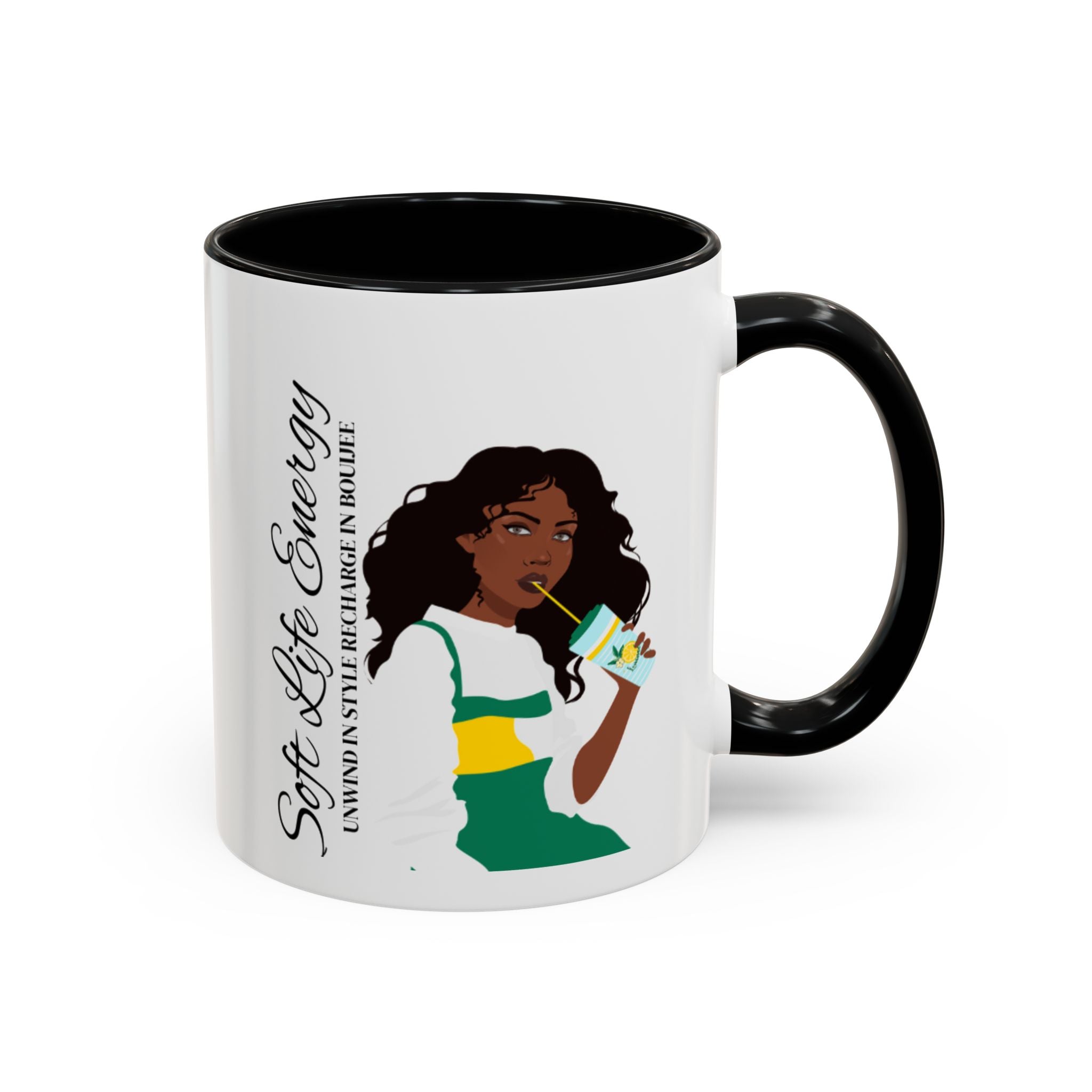Soft Life Energy Unwind in Style Rich in Bouijee Mug