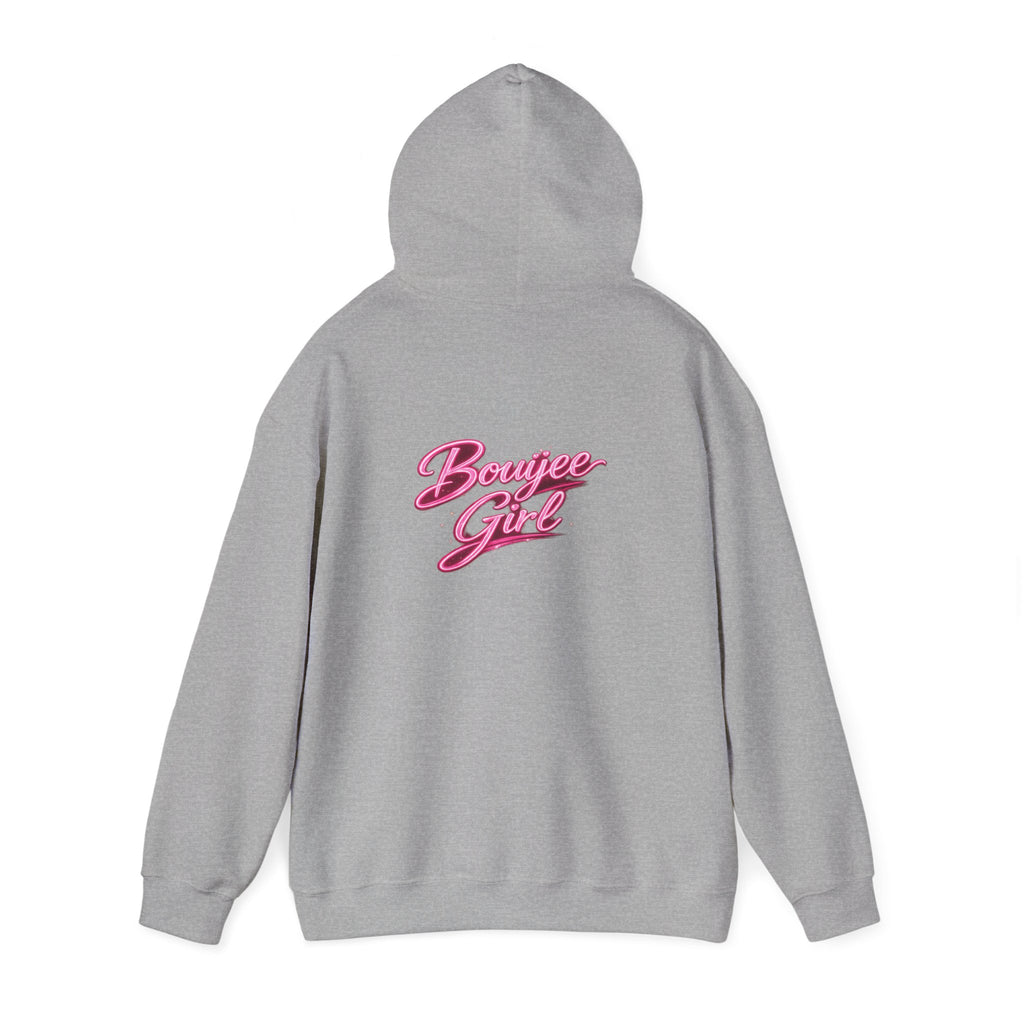 Bouijee Girl Pink Script Hoodie
