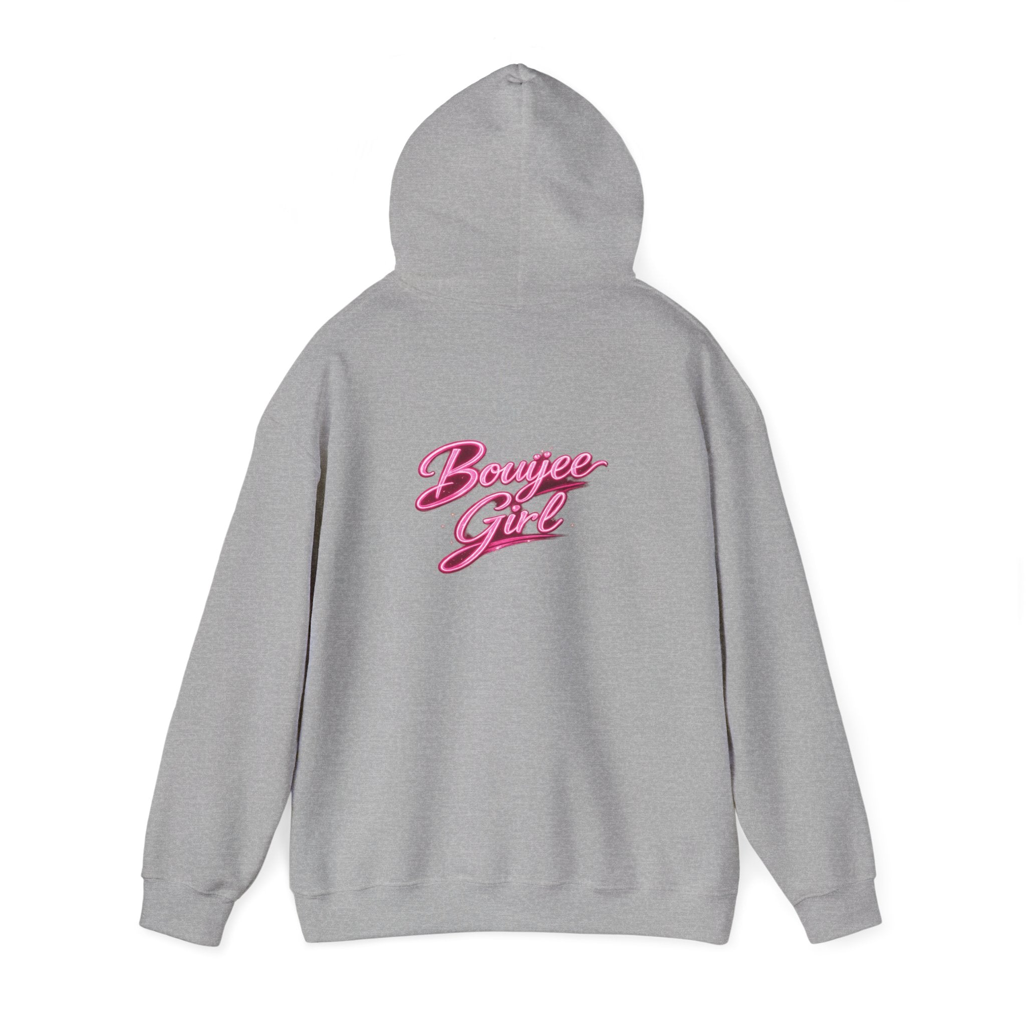 Bouijee Girl Pink Script Hoodie
