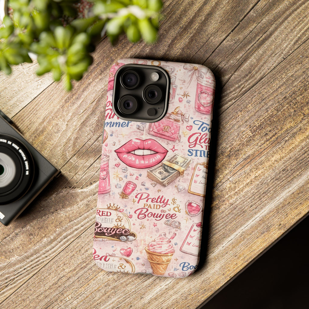 Pink Pretty and Boujee Junk Phone Case