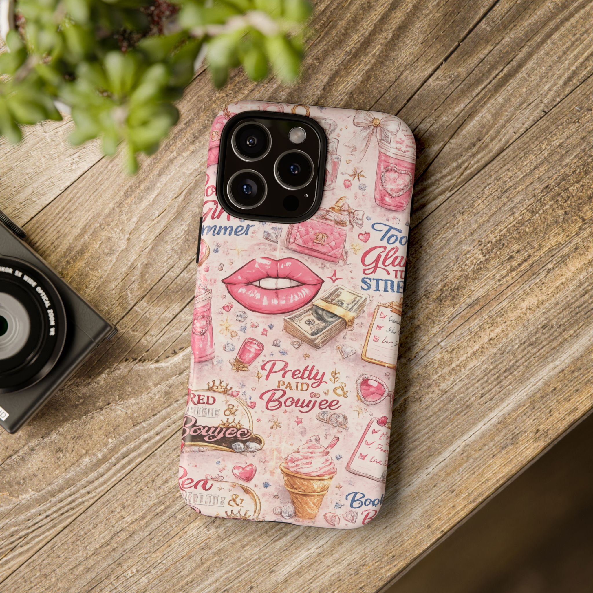 Pink Pretty and Boujee Junk Phone Case