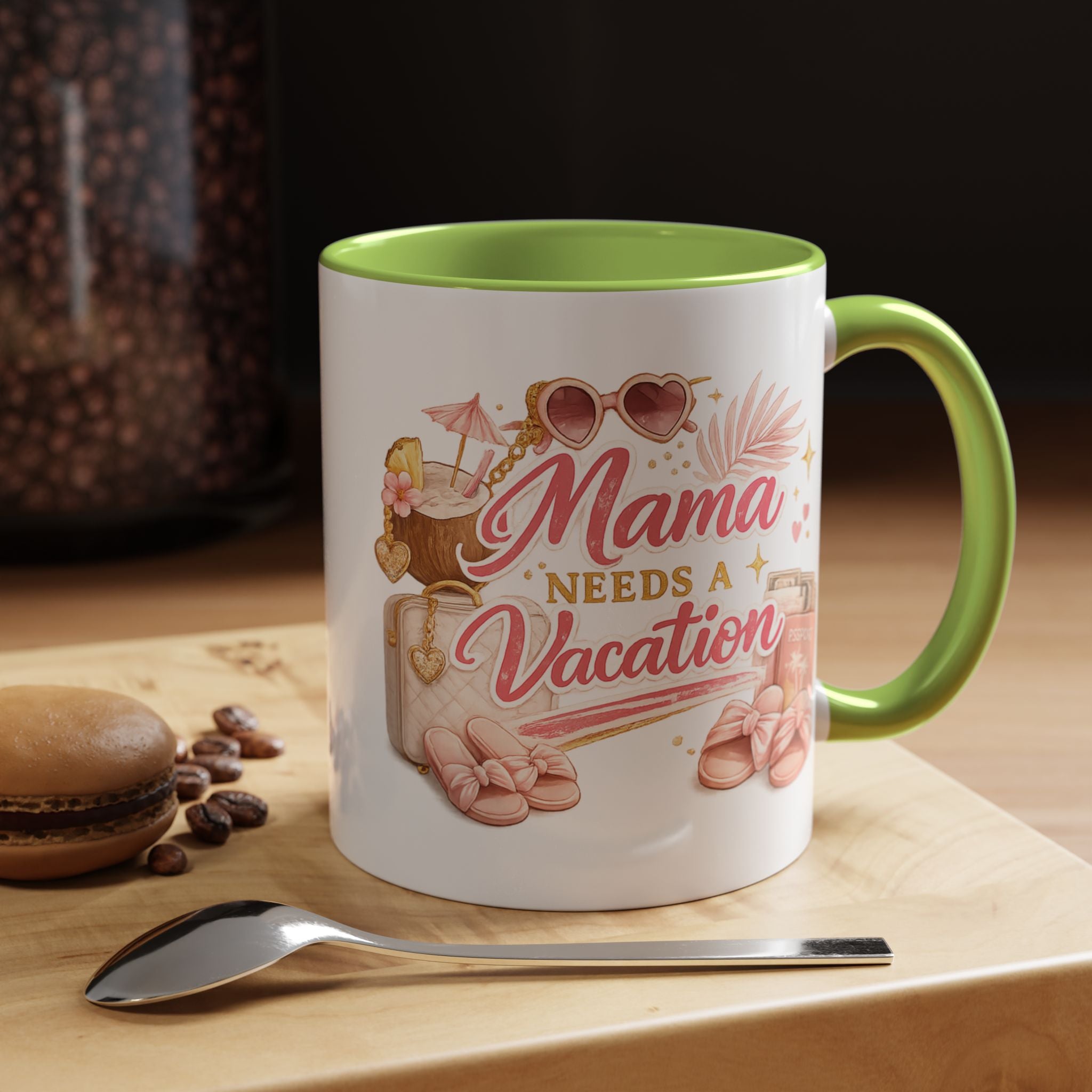 Mama Needs A Vacation Coffee Mug (11oz)