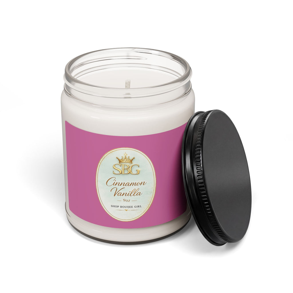 Cinnamon Vanilla Soy Candle — 9oz Scented Jar