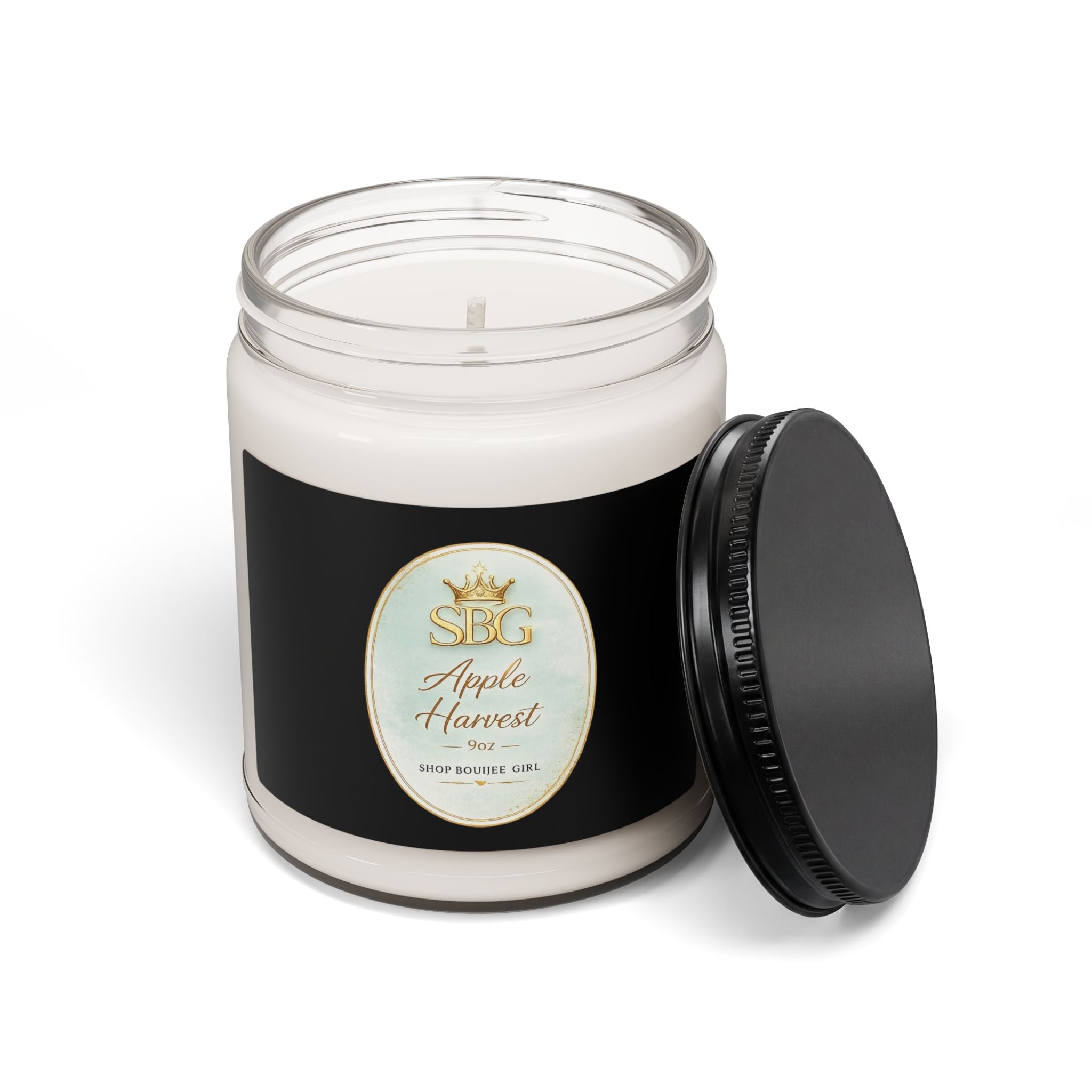 Apple Harvest Scented Soy Candle — 9 oz Fall Aromatherapy Jar