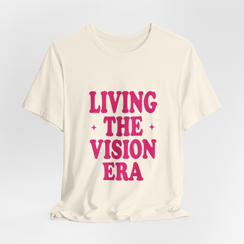 Living The Vision Era Tee | Y2K slogan, nostalgic typography