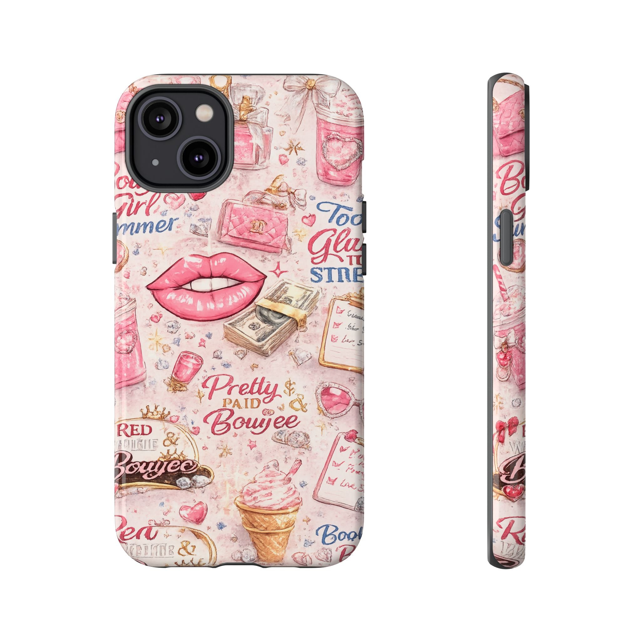 Pink Pretty and Boujee Junk Phone Case