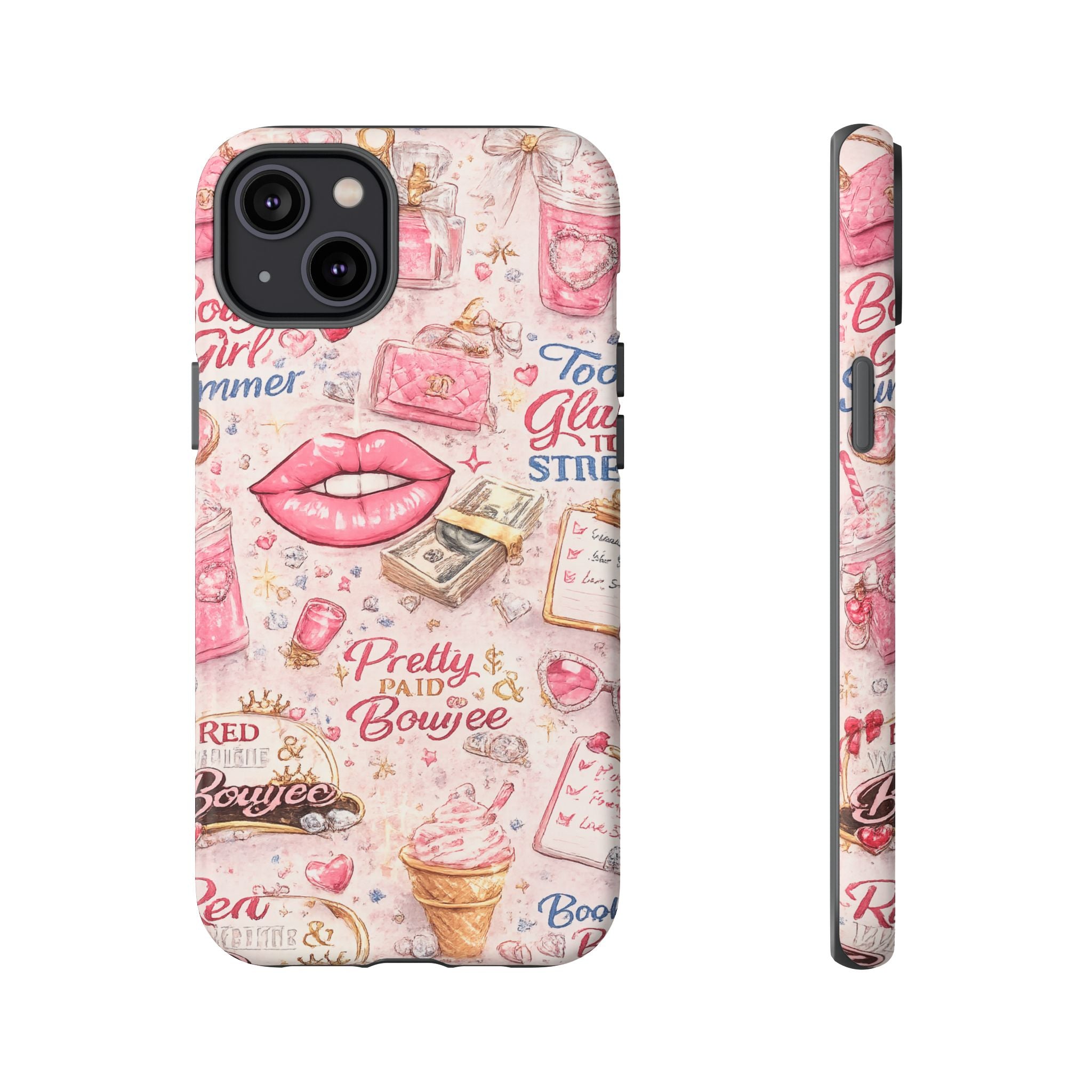 Pink Pretty and Boujee Junk Phone Case