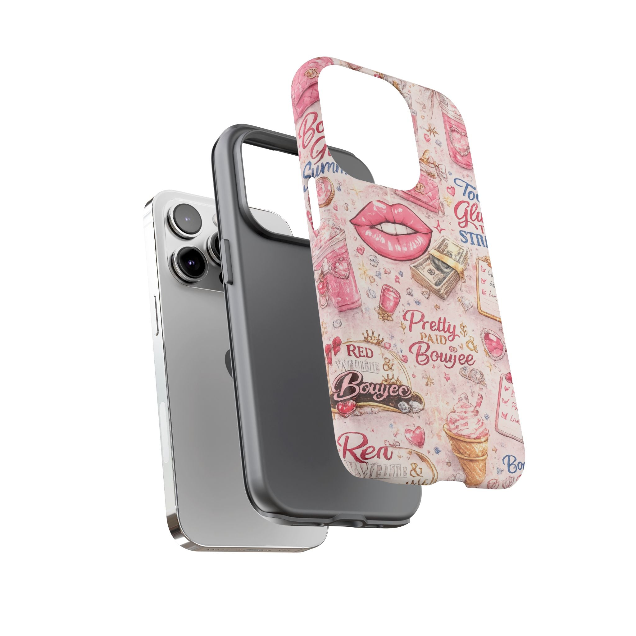 Pink Pretty and Boujee Junk Phone Case