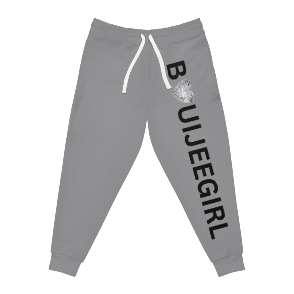 Bouijee Girl Signature Joggers-Grey