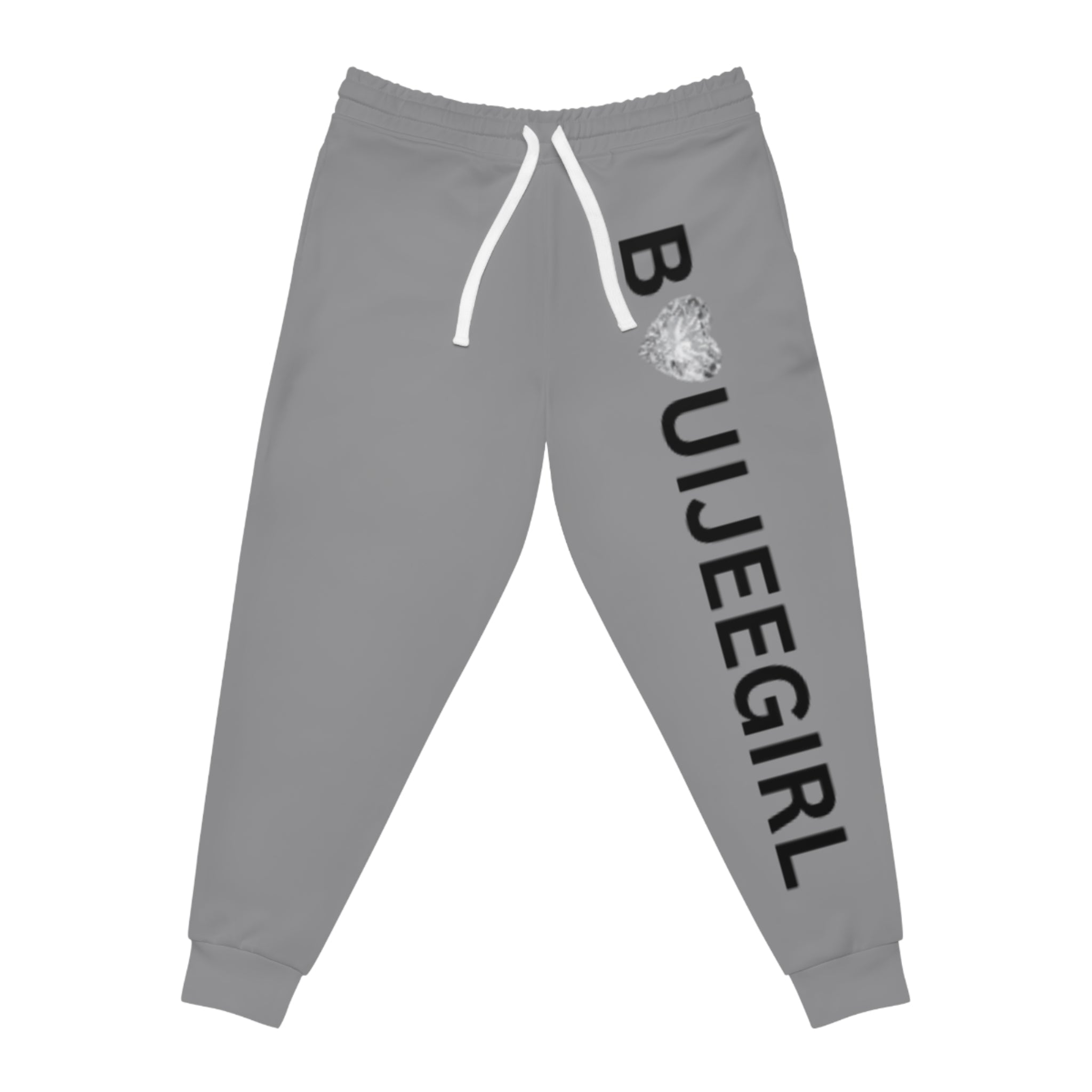 Bouijee Girl Signature Joggers-Grey