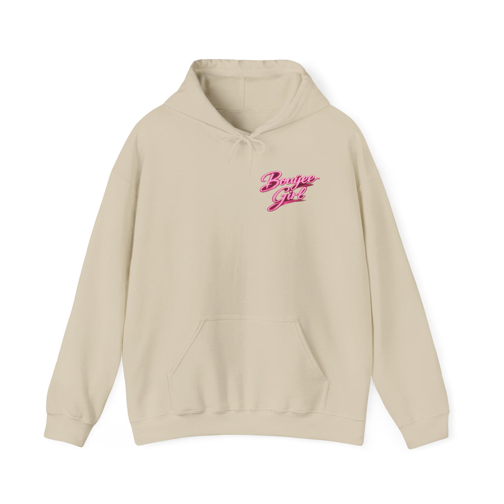 Bouijee Girl Pink Script Hoodie