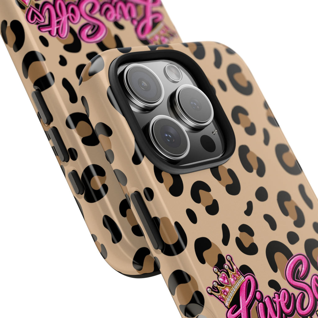 Live Soft Boss Up Leopard Phone Case