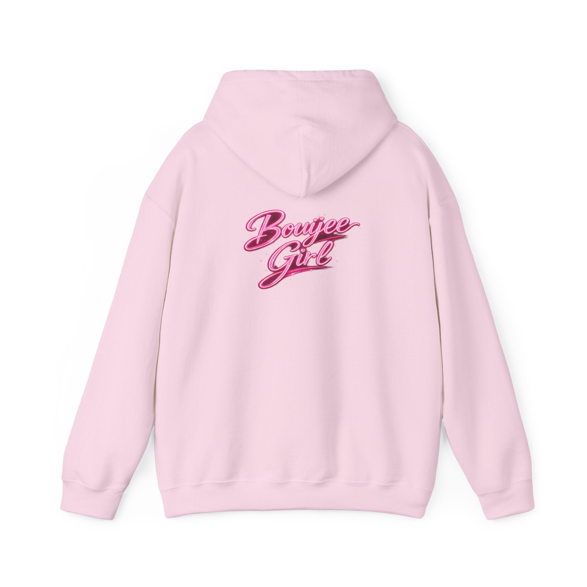 Bouijee Girl Pink Script Hoodie