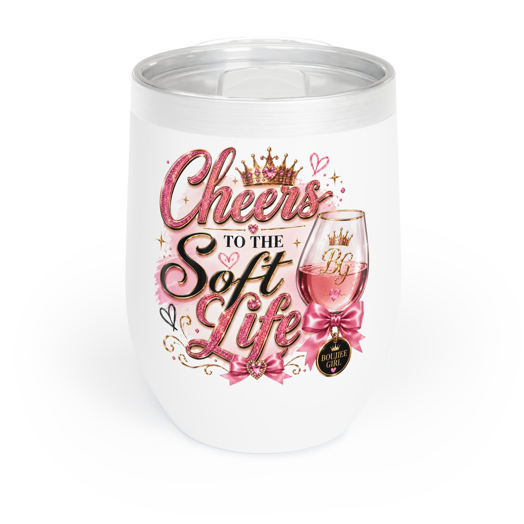 Cheers to the Soft Life Wine Mug
