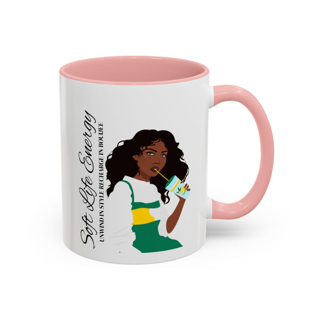 Soft Life Energy Unwind in Style Rich in Bouijee Mug
