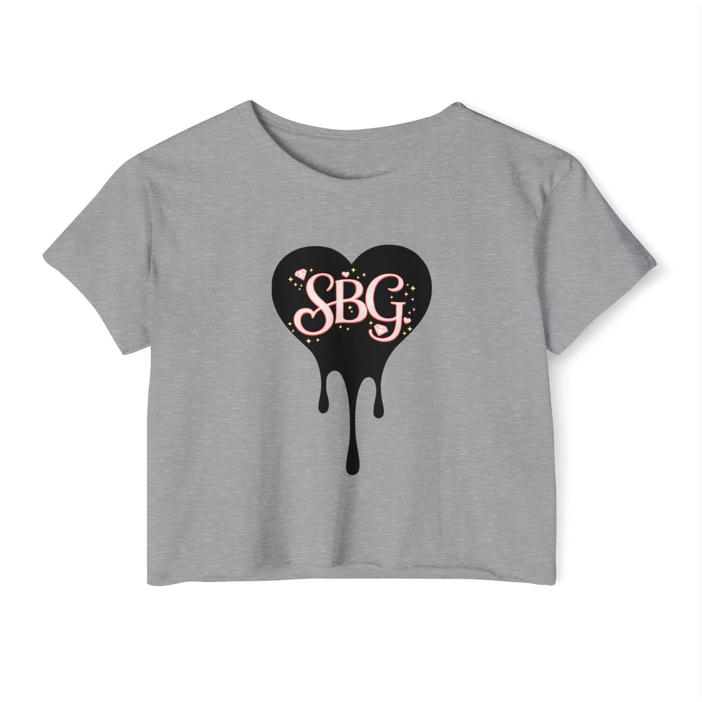 SBG Drip Heart Crop Top