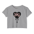 SBG Drip Heart Crop Top