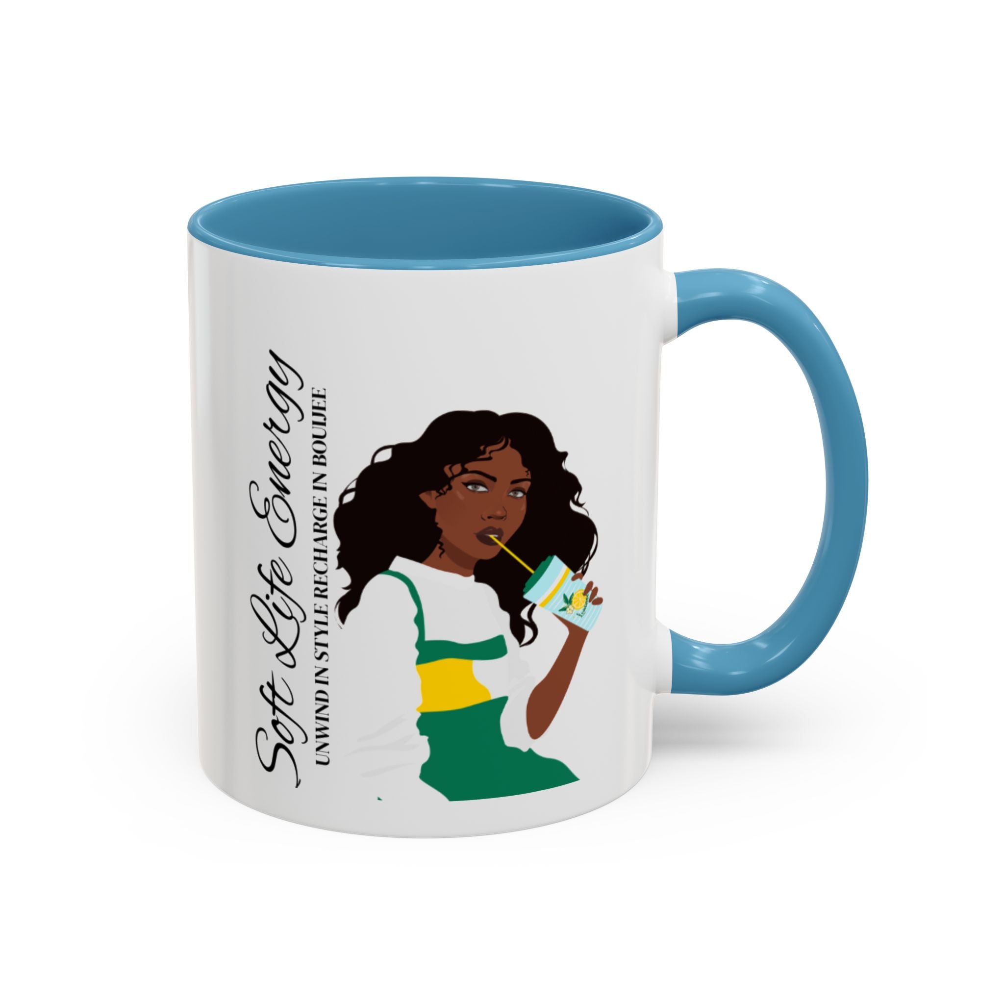Soft Life Energy Unwind in Style Rich in Bouijee Mug