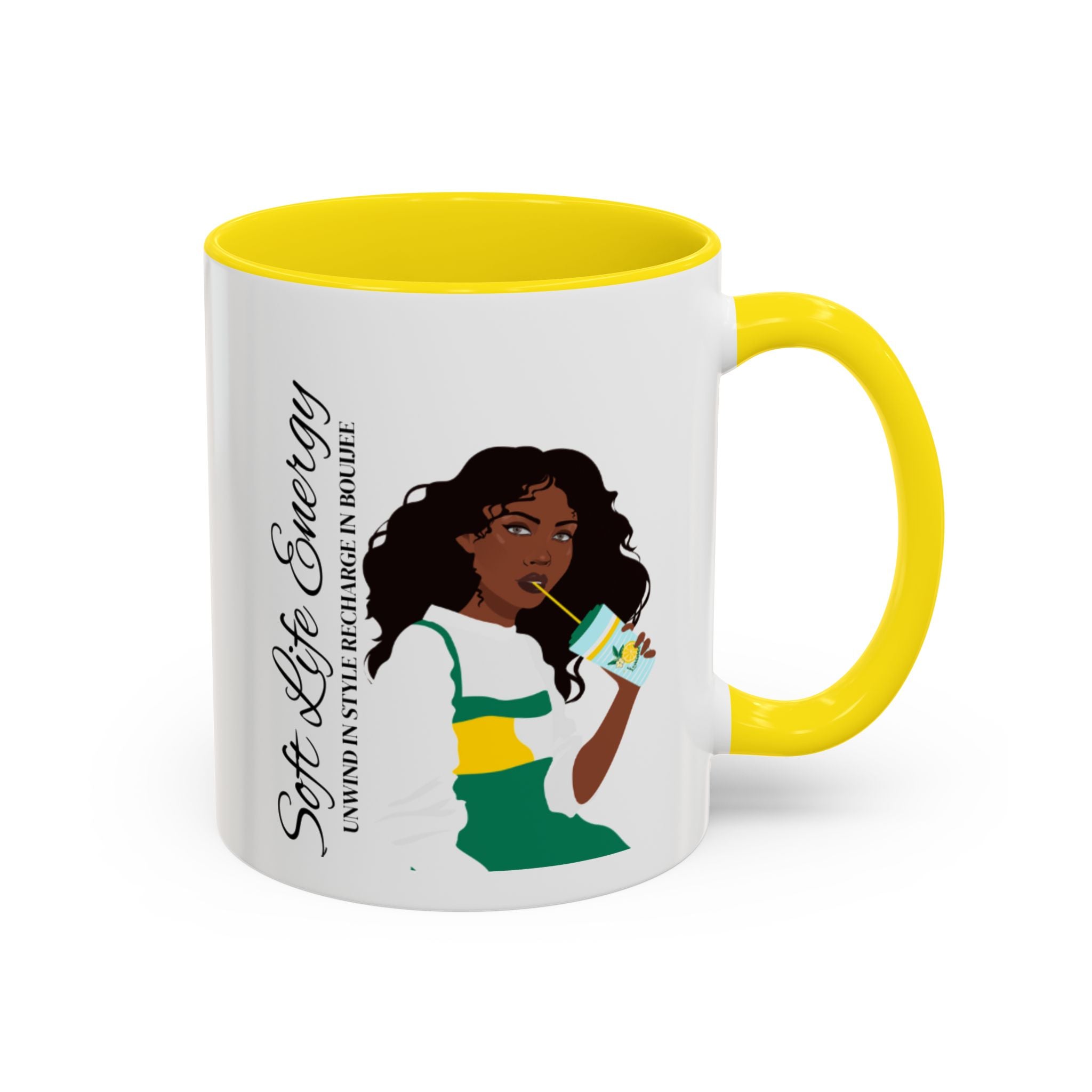 Soft Life Energy Unwind in Style Rich in Bouijee Mug
