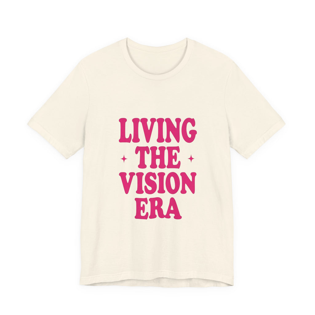 Living The Vision Era Tee | Y2K slogan, nostalgic typography
